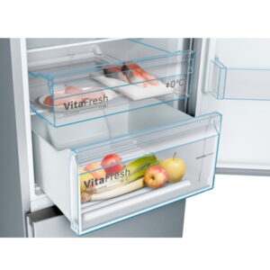 BOSCH Samostojeći Serie 4|No Frost, 203 X 60, INOX H:279L, Z:86L, 203CM, 39dB, - Slika 2
