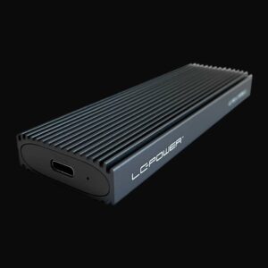 LC-Power SSD M.2 Enclosure Black, USB-C (USB 3.2 Gen2x1) - Slika 1
