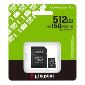 Kingston microSD 512GB Class10Canvas Select Plus150MBs Read,Class 10 UHS-I - Slika 2