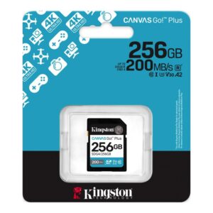 Kingston SD 256GB CanvasGoPlusSDXC,r/w:200/160MB/sDSLRs, mirrorless cameras, 4K video - Slika 2