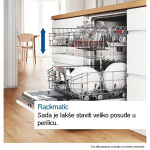 BOSCH perilica posuđa Serie 4|Brušeni Čelik ,C, 14 setova,9L,46dB, Escajg ladica, Old: SMS4HVI00E - Slika 2