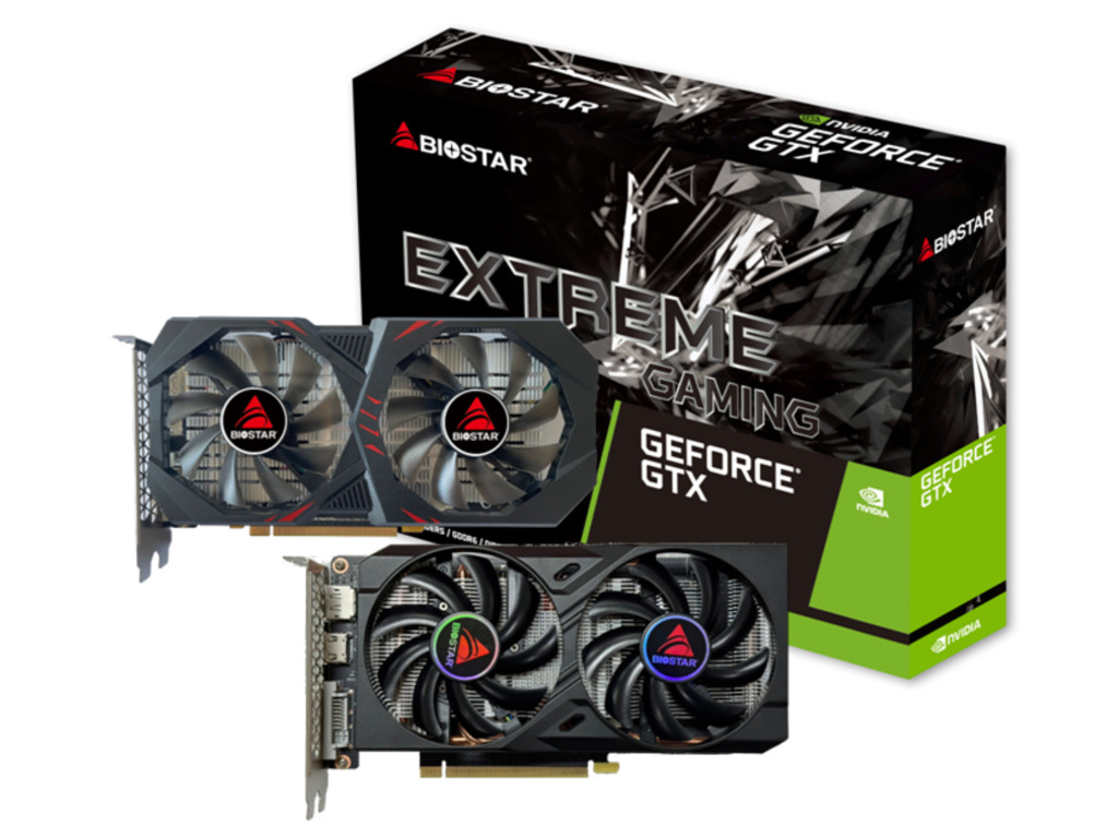 BIOSTAR VGA 1660 Ti 6GB 6GB GDDR6, 192-bit, 1x DVI, 1x DP, 1x HDMI