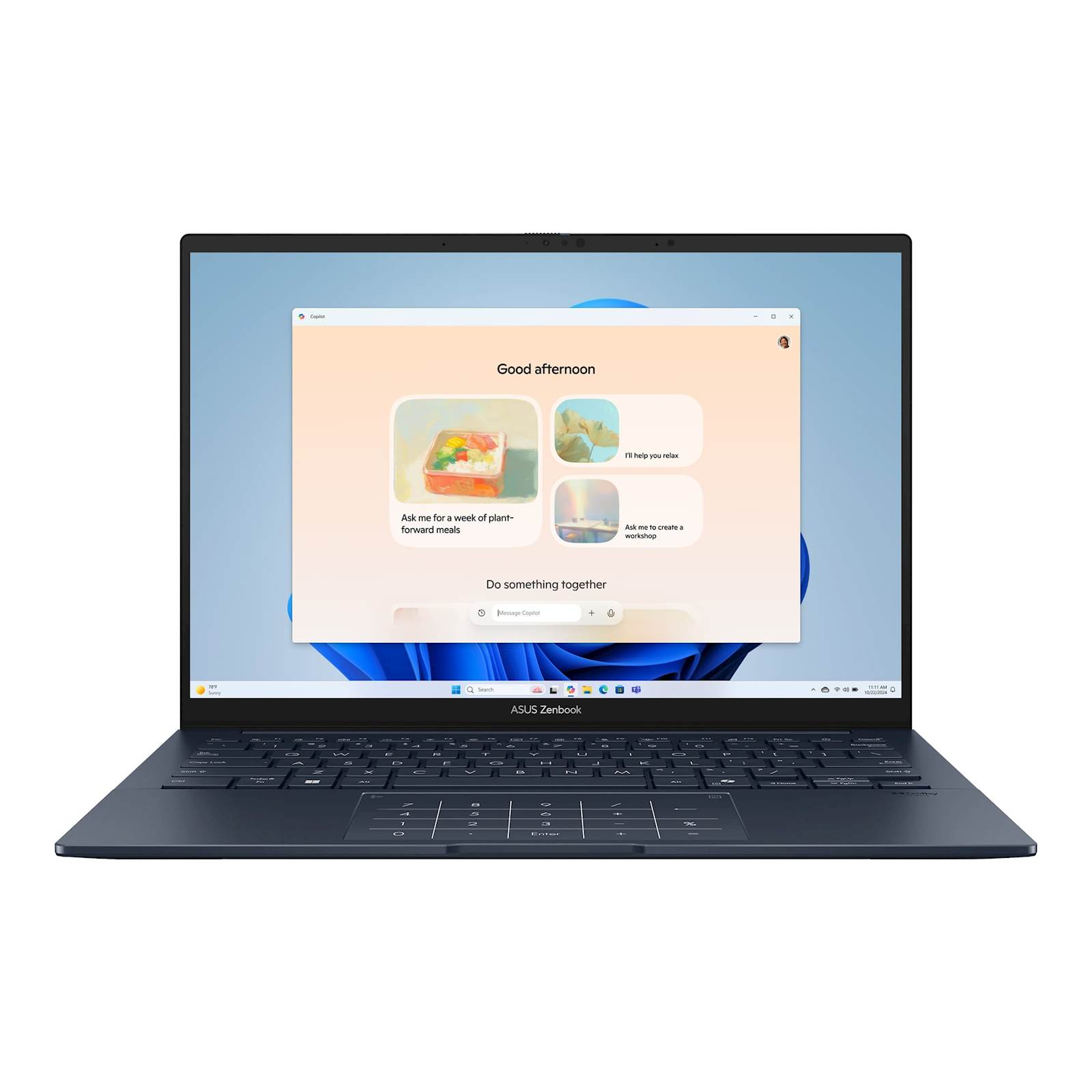 top ASUS Zenbook 14 UX3405CA-STA1353 14"3K OLED 120Hz U7-255H 16C/16T 32GB DDR5 s1TB BACKLIT BLU 2Y
