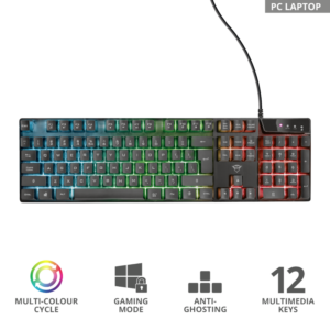 Trust GXT 835 gaming tastatura Azor Illuminated - Slika 1