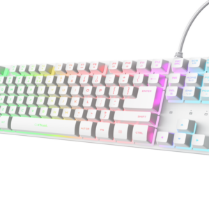 Trust GXT833 THADO tastatura, žičana, bijela, TKL, gaming - Slika 1