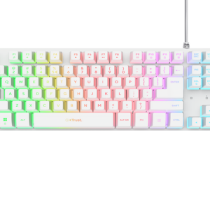 Trust GXT833 THADO tastatura, žičana, bijela, TKL, gaming - Slika 2