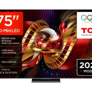 TCL 75"C8L 4K SQD-Mini LED;UHD 144Hz/288Hz FHD Google TV;B&O, 2584 zones, 5500 nits; Zeroborder - Slika 3