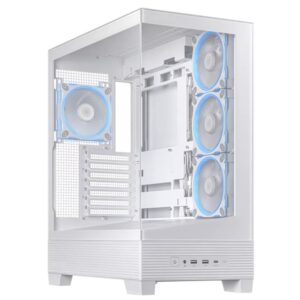 ASUS CASE A31 PLUS TG ARGB WHTMid-tower, ATX, 7 Expansion4x ARGB 120mm fans - Slika 1