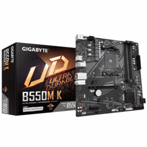 Gigabyte MB [B550M K];AM4; 4xDDR4; 2xM.2; 4xSATA;8xusB; DP; HDMI; PS2; mATX - Slika 1