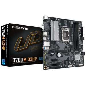 Gigabyte MB B760M D3HP LGA1700; 4xDDR5; 2xM.2,4xSATA HDMI, DP, D-Sub,LAN chip,12x USB,  mATX - Slika 1