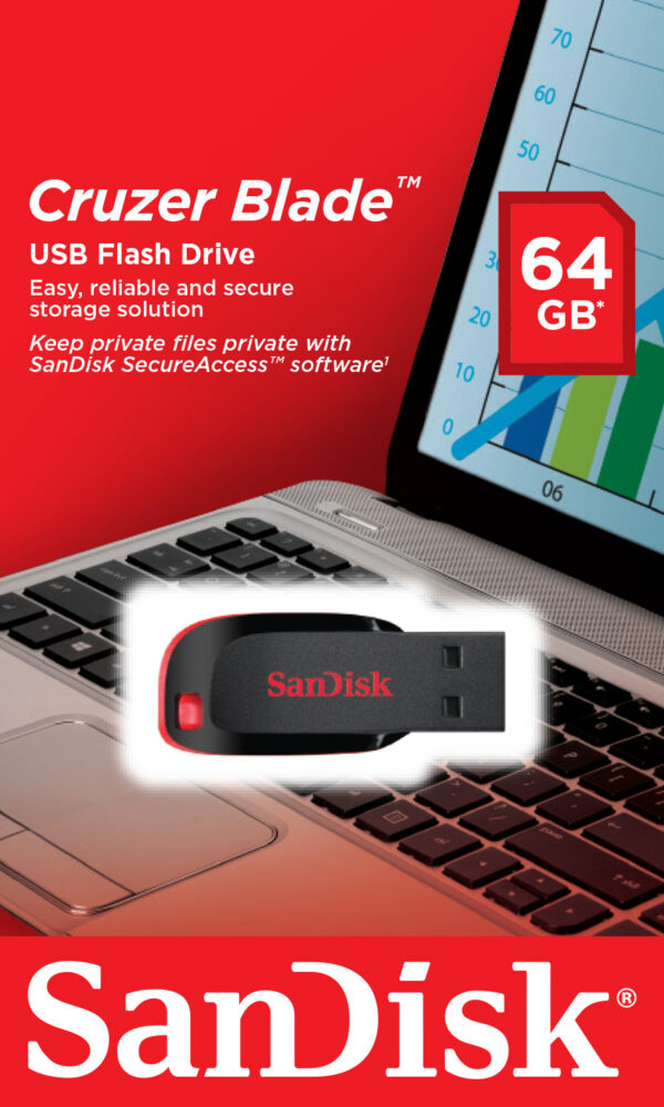 SanDisk USB Stick 64GB Cruzer Blade Teardrope USB 2.0