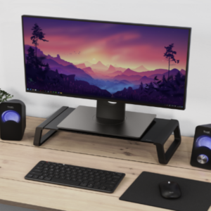 Trust Monta stand za monitor,kaljeno staklo, crni - Slika 2