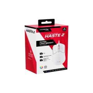 HyperX Pulsefire Haste 2 WGaming Mouse (White) - Slika 3