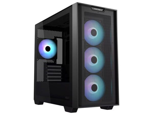 ASUS A21 PLUS TG ARGB BLACK4x 120mm ARGB fans