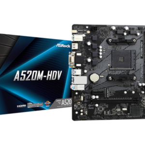 ASROCK MB A520-HDV, AM42xDDR4, 4xSATA, M.2, RAIDVGA, HDMI, Micro ATX - Slika 1