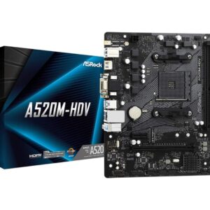 ASROCK MB A520-HDV, AM42xDDR4, 4xSATA, M.2, RAIDVGA, HDMI, Micro ATX - Slika 2