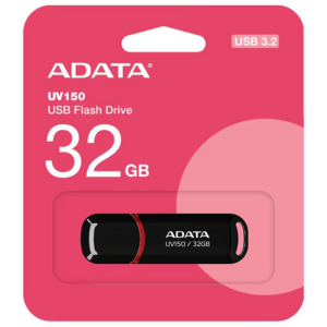 ADATA UFD 32GB UV150 USB 3.2, Black/Crni gloss 100MBps - Slika 1