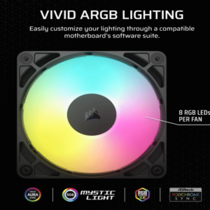 Corsair RS120 ARGB PWM FanBlack - Slika 3