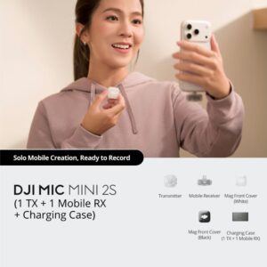 DJI Mic Mini 2S (1 TX + 1 Mobile RX+Charging Case) - Slika 2