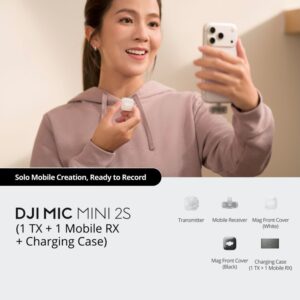 DJI Mic Mini 2S (1 TX + 1 Mobile RX+Charging Case) - Slika 3
