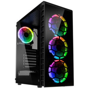 Kolink Observatory Lite ARGB ATX, Mid-tower, TG, 4x120mm ARGB Fans, RGB Controller - Slika 1
